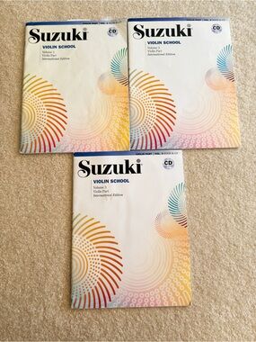 Suzuki Violin Lesson Books Vol 1-3 Beginner Practice Books